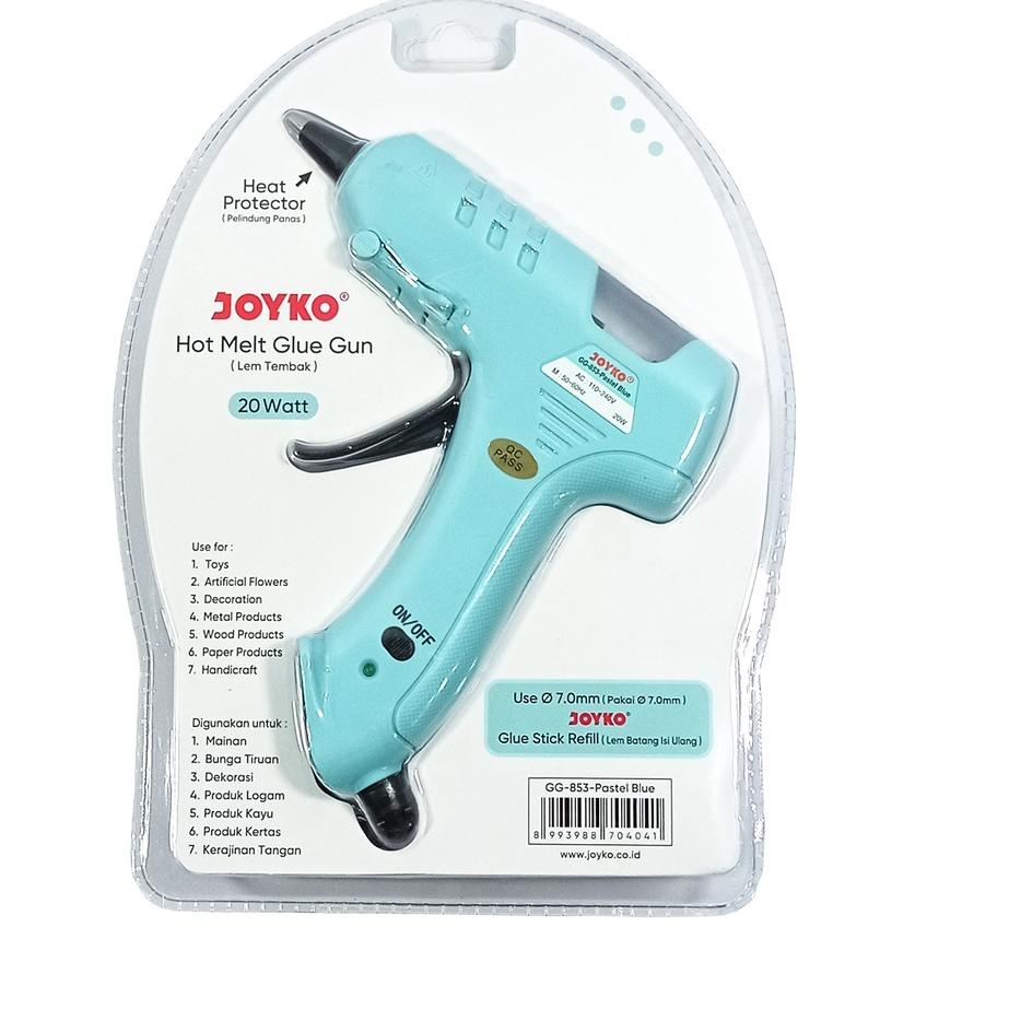 

JOYKO - Glue Gun GG - 853 Pastel - Lem Tembak - Pcs ✔