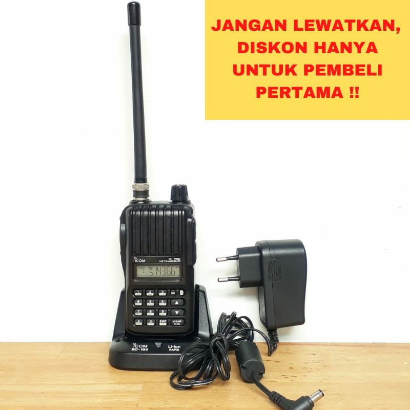 [SECOND] HANDY TALKY - WALKIE TALKIE - HT ICOM V80 VHF LIKE NEW