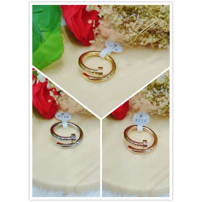 Cincin Titanium Perhiasan Fashion B114-117