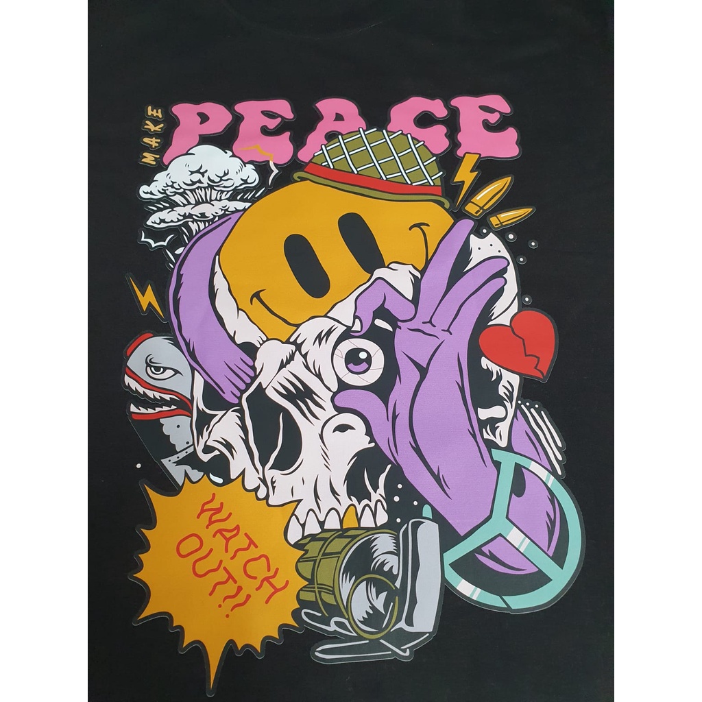 Firstlast Oversized Tshirt Peace | Kaos Oversize Pria dan Wanita