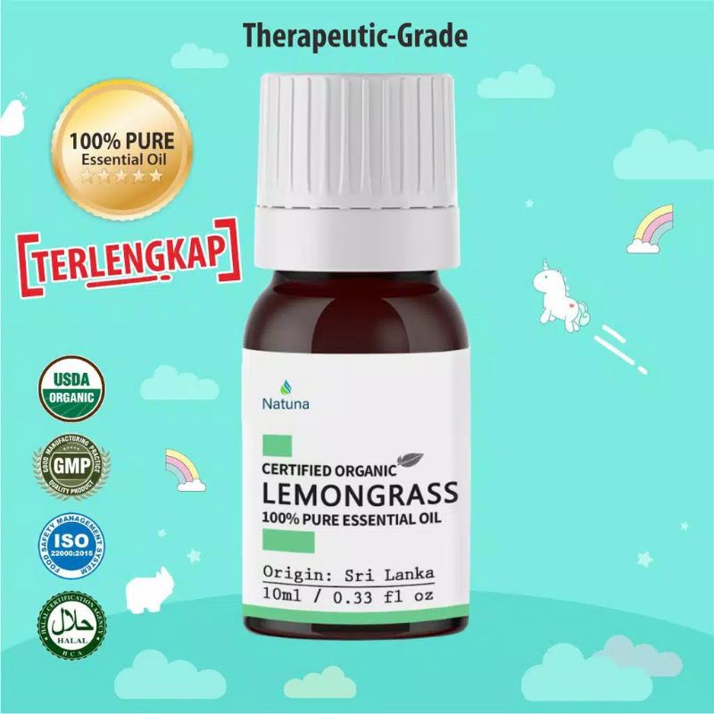 Natuna Lemongrass Essential Oil Minyak Essensial Atsiri Aroma Terapi EO Diffuser Difuser Humidifier