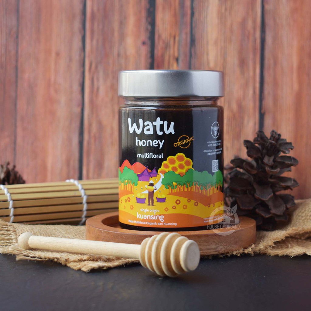 Watu Multifloral Honey - Kuansing Organic Certified 400 Gr