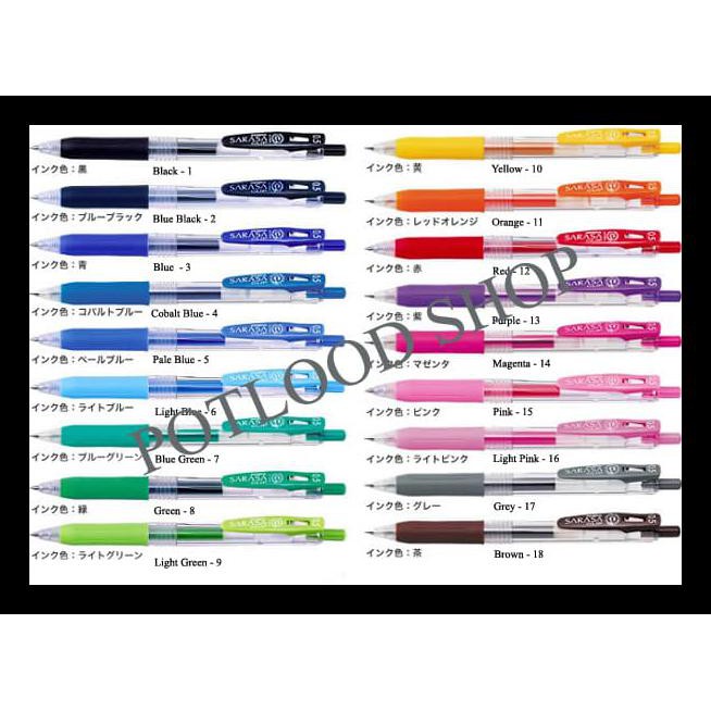 

Pulpen Gel Sarasa Clip Warna 0.5 Terbatas