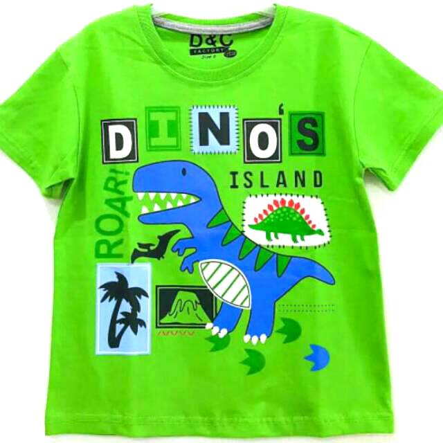  KAOS  KARAKTER ANAK  1 10T DINO ROHAR ISLAND Shopee  Indonesia