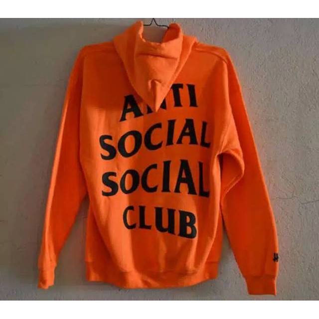 assc paranoid hoodie orange