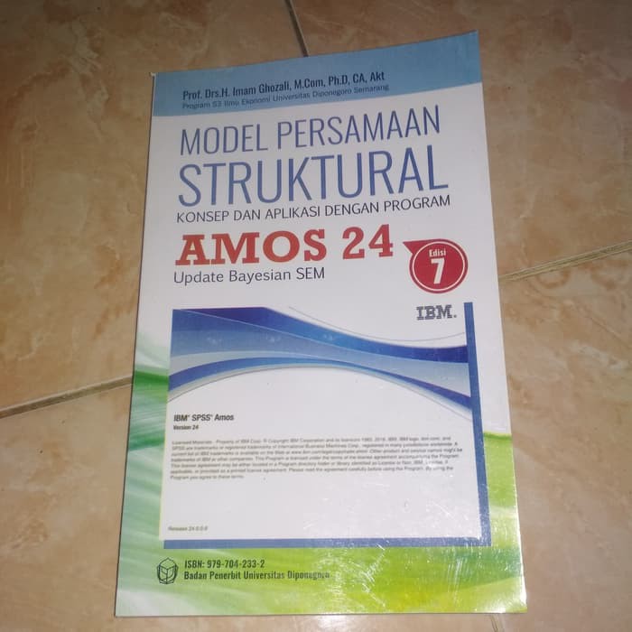 Model Persamaan Struktural Amos 24 plus cd Imam Ghozali