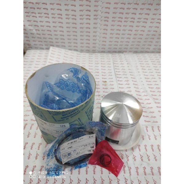 Piston Seher Vespa 8m 8 M Ring tipis Genova Semua Ukuran Ada