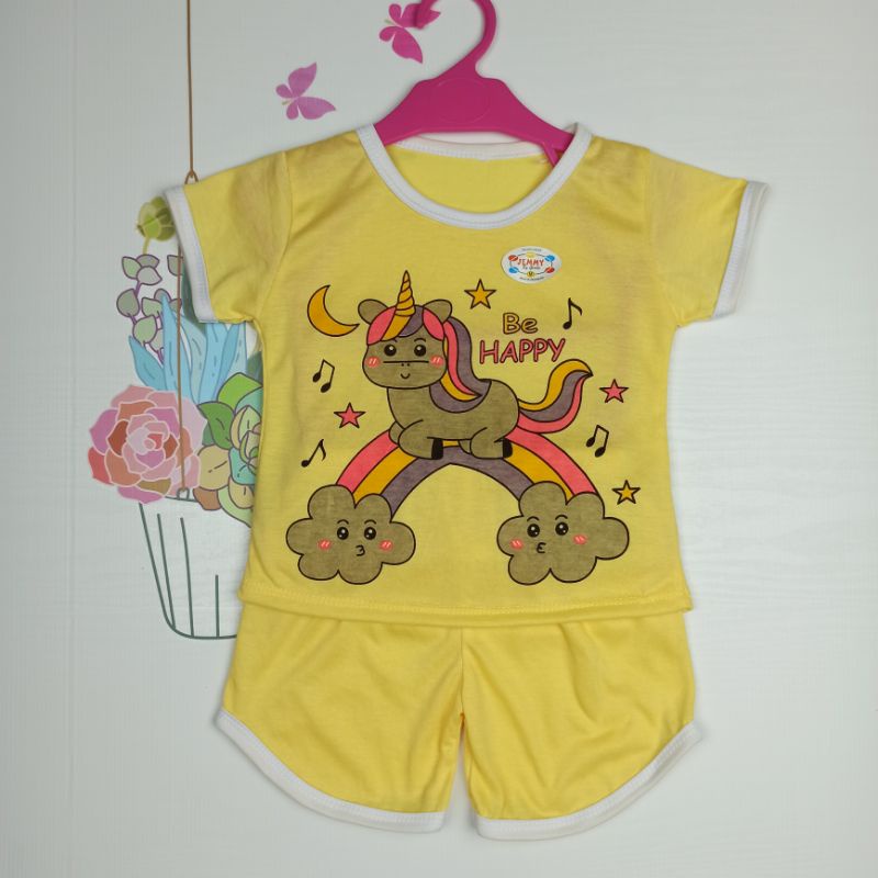 [Ss-7031b] Setelan Anak Chupa Chups / Baju Retro / Pakaian Anak Perempuan / Baju Bermain / Play Suit