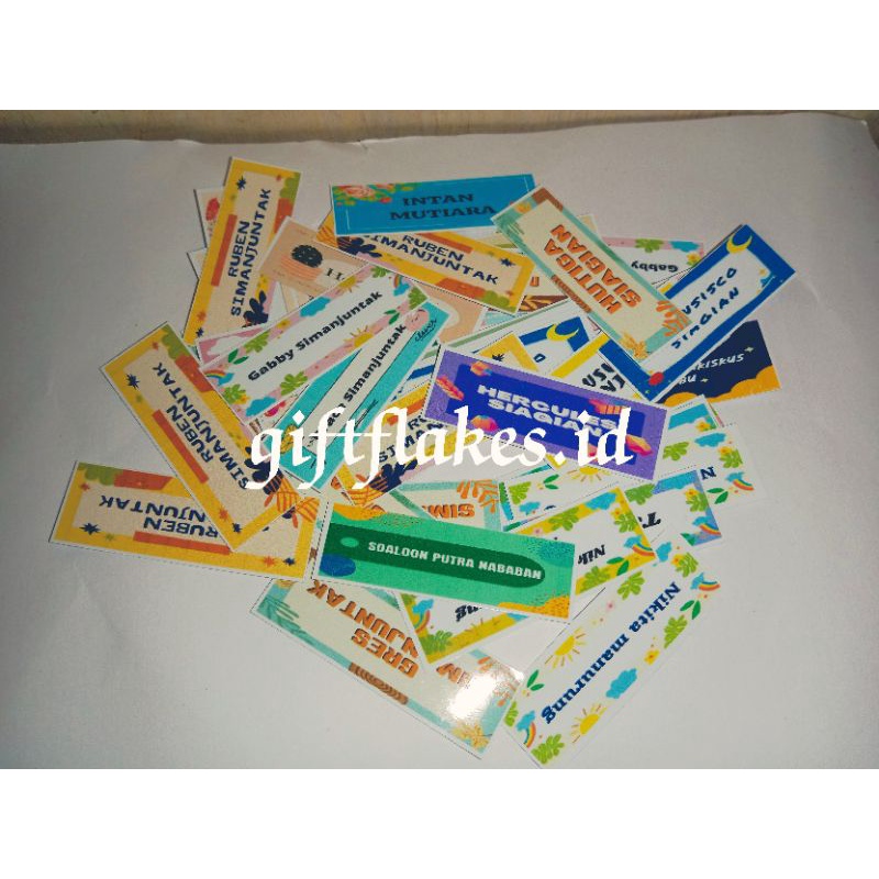 

Sticker Nama/Label Nama/Sticker Nama Costum/Costum Sticker Nama