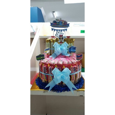 Bucket Cake Snack Birthday / Snack tower / Snack Tingkat(Aneka ragam Snack ulang tahun)
