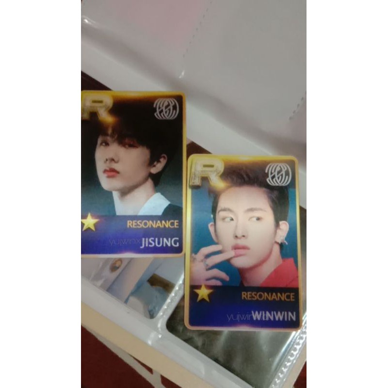 unofficial lenticular r card resonance jisung pt 1 & winwin pt 2
