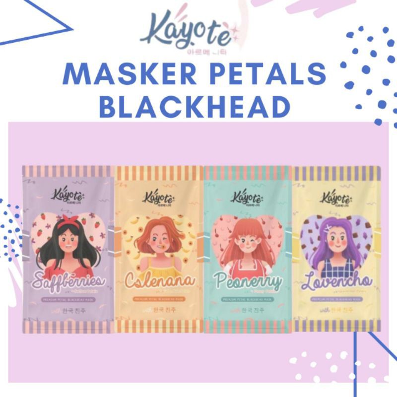 KAYOTE PETAL BLACKHEAD MASK 10gr