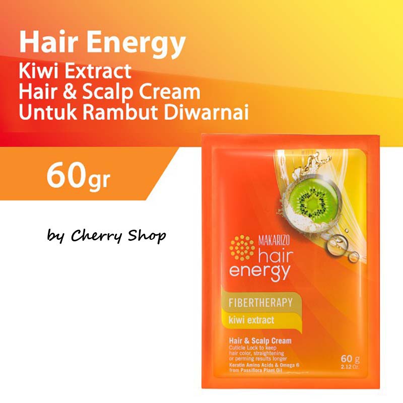 [60ML] MAKARIZO Hair Energy Hair &amp; Scalp Creambath Sachet 60 mL | Fibertherapy