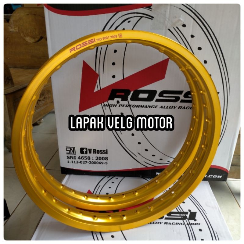 velg Rossi ring 18 uk 160/160,uk 160/185,uk 185/215 warna gold