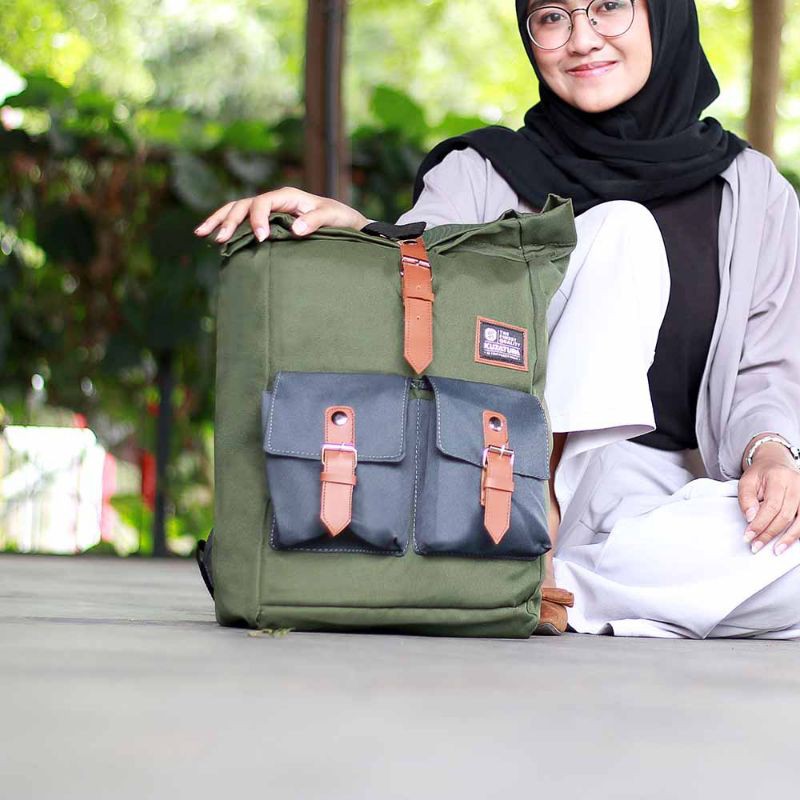 Tas Ransel Wanita Tas Punggung Backpack Doble Premium