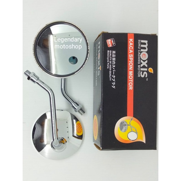 Spion Retro Bulat Classic Chrome Vespa HONDA Import