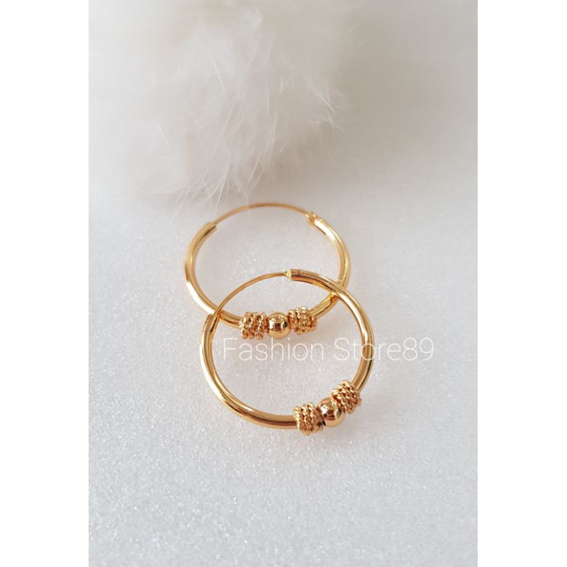 Anting Xuping Model bulatan Diameter 2.3cm impor fashion xuping lapis emas bestseller paling laris