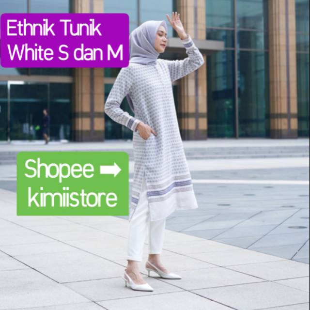Ethnik Tunik by Heaven Lights (White)