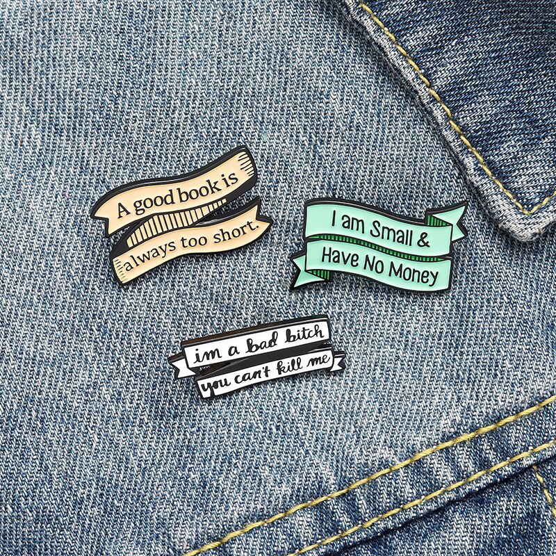 Bros Pin Enamel Desain Kartun Buku What I Was Gonna Say Untuk Anak