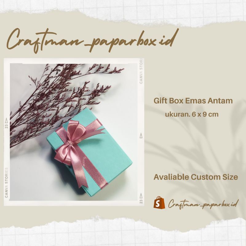 

GIFT BOX ANTAM STANDART / MINIGOLD / KOTAK HADIAH ANTAM / GIFTBOX BIRU