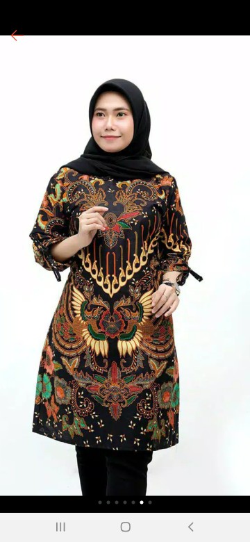 Terlaris Serut Genes Jelita Tunic Navbor Yelbor Whitbor Creambor Tunik Batik Modern Hrb030 Dolbi Dob