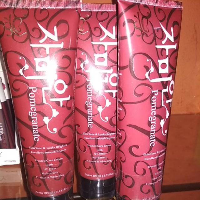 Hand & body lotion pemutih pomegranate asli korea