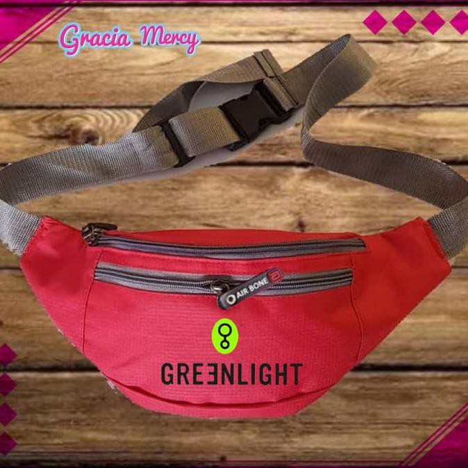 Pengiriman Cepat waistbag pria..> TAS SELEMPANG WAIST BAG GREENLIGHT -1 MURAH
