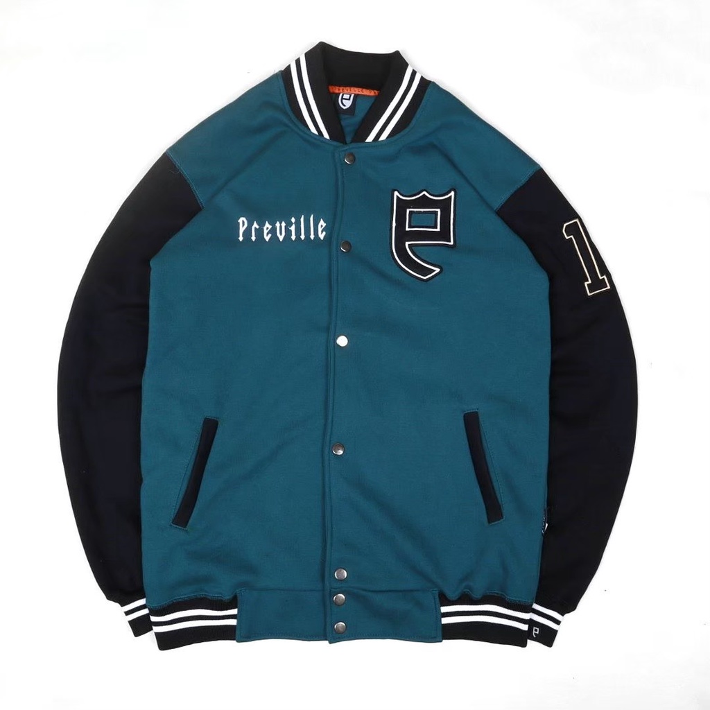 JAKET VARSITY PREVILLE SIMPLE UNISEX GOOD QUALITY