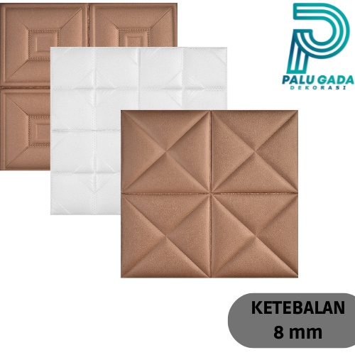 (COD) Wallpaper Foam/Wallfoam Stiker Dinding Kamar 3D Emboss High Quality Motif Kamar Hotel Classic