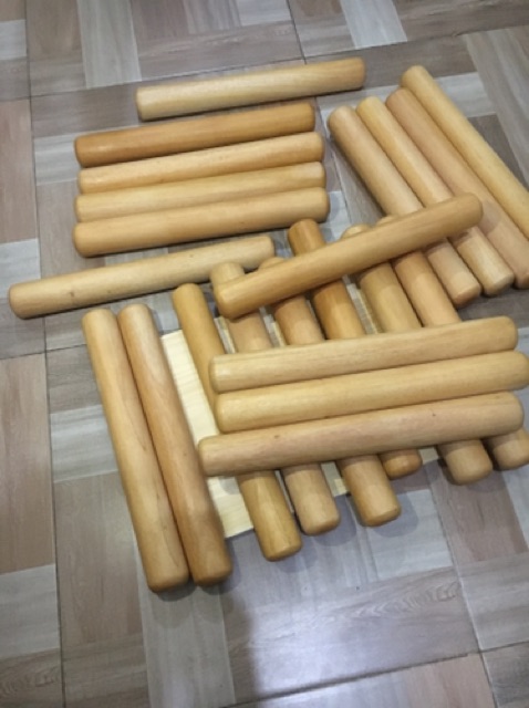 Gilingan Adonan 40cm Rol Kue 40cm Gilingan Roll Kayu Rolling Kayu Mahoni