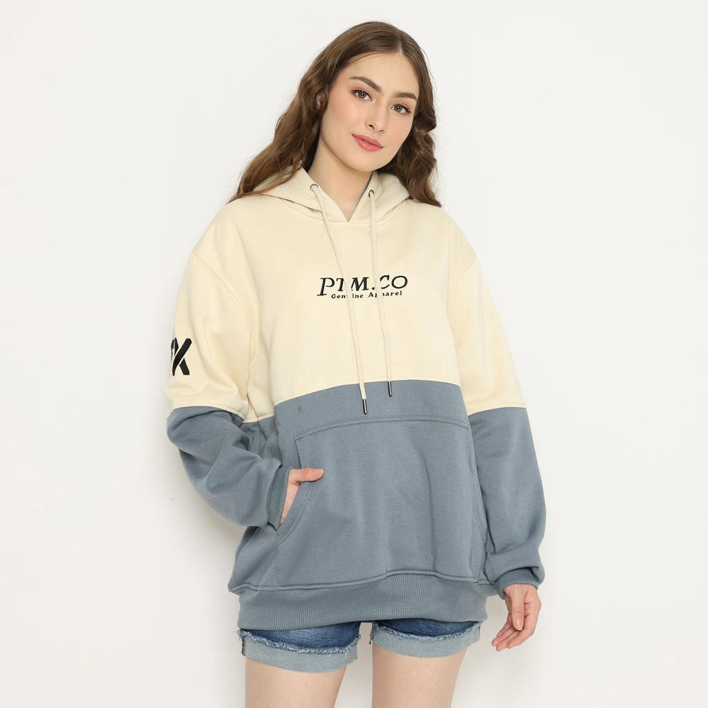 PLATINUM WORLD Hoodie Kombinasi Premium 9X Pria &amp; Wanita - Jaket Sweater Couple Jumbo M - L - XL - XXL S1