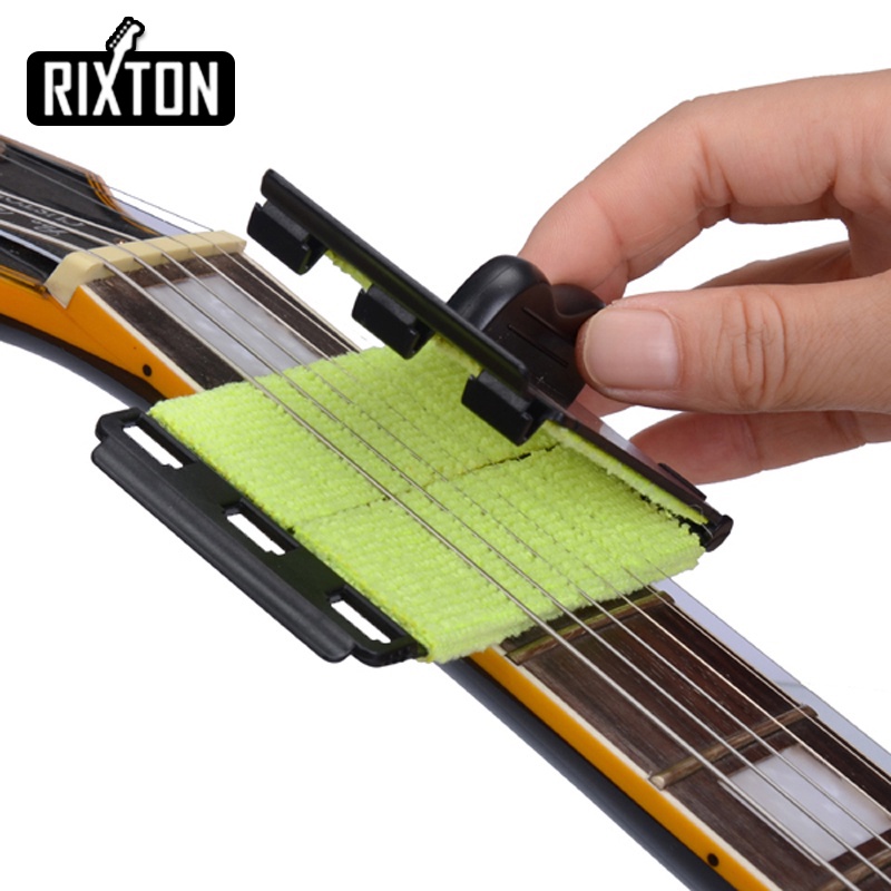 Rixton Electric Bass Strings Gitar String Cleaner Fingerboard Lap Alat Pembersih Pemeliharaan