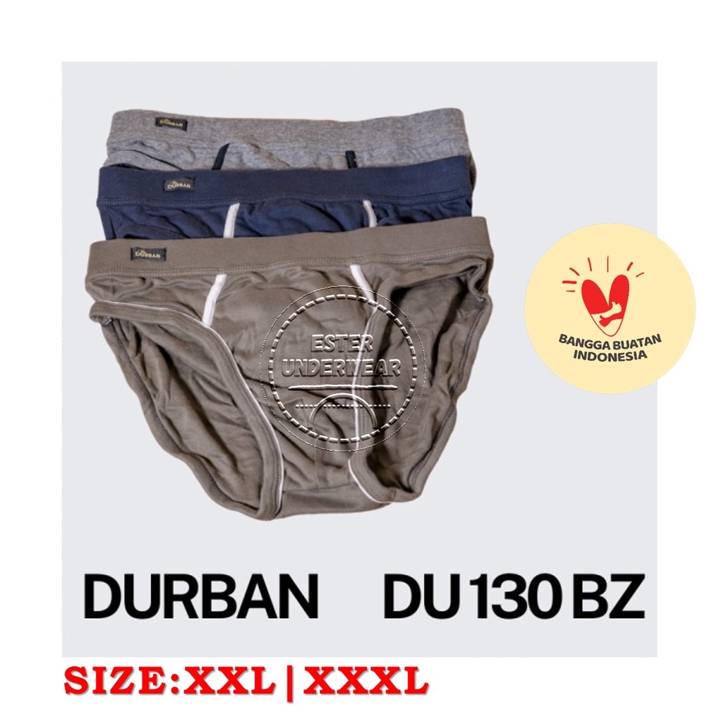 Celana Dalam Pria Big Size DURBAN Clasic DU 130BZ ISI 2Pcs