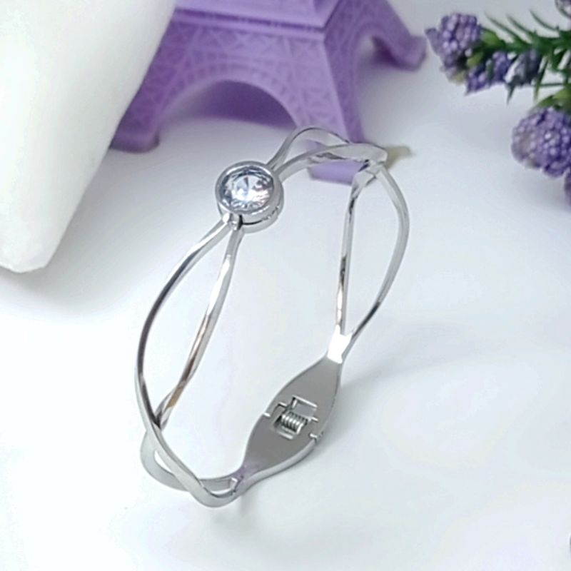 Flash Sale Gelang titanium silver wanita anti luntur