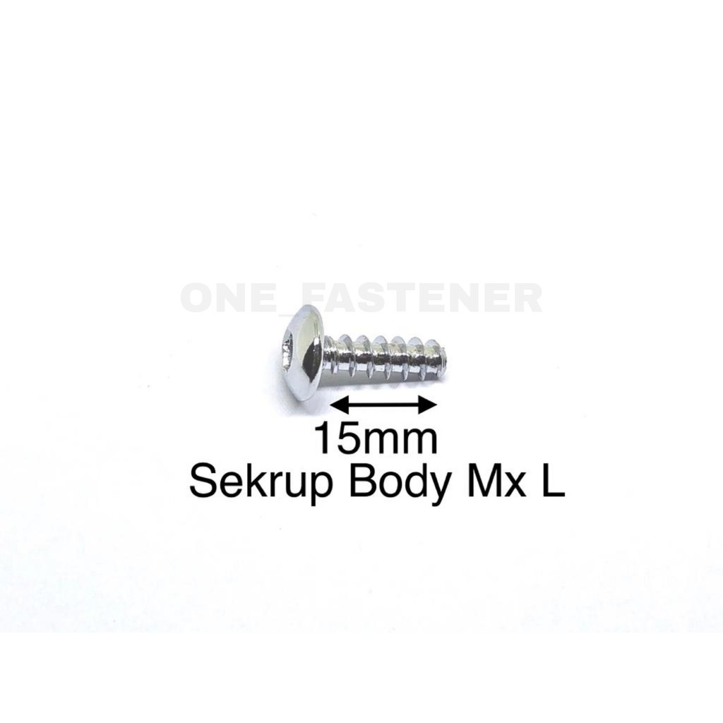 50 Pcs CHROME ONLY Baut SEKRUP Kunci L skrup Body Jupiter MX M5x15 Ulir mio