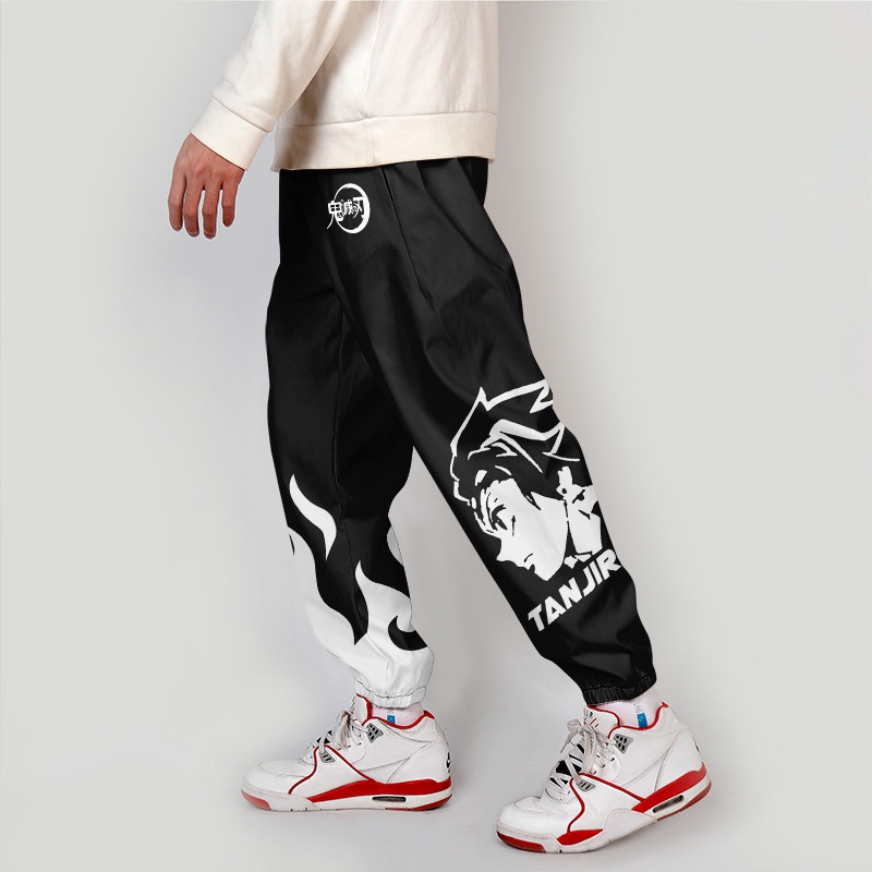 Celana Olahraga Jogger Pants Tanjiro Black Premium Unisex