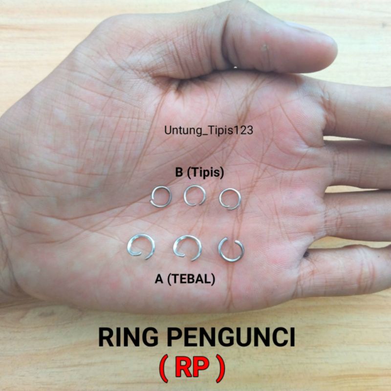 Jump Ring O pengunci gantungan kunci isi 144 pcs model terbuka Ring Sambungan pengait