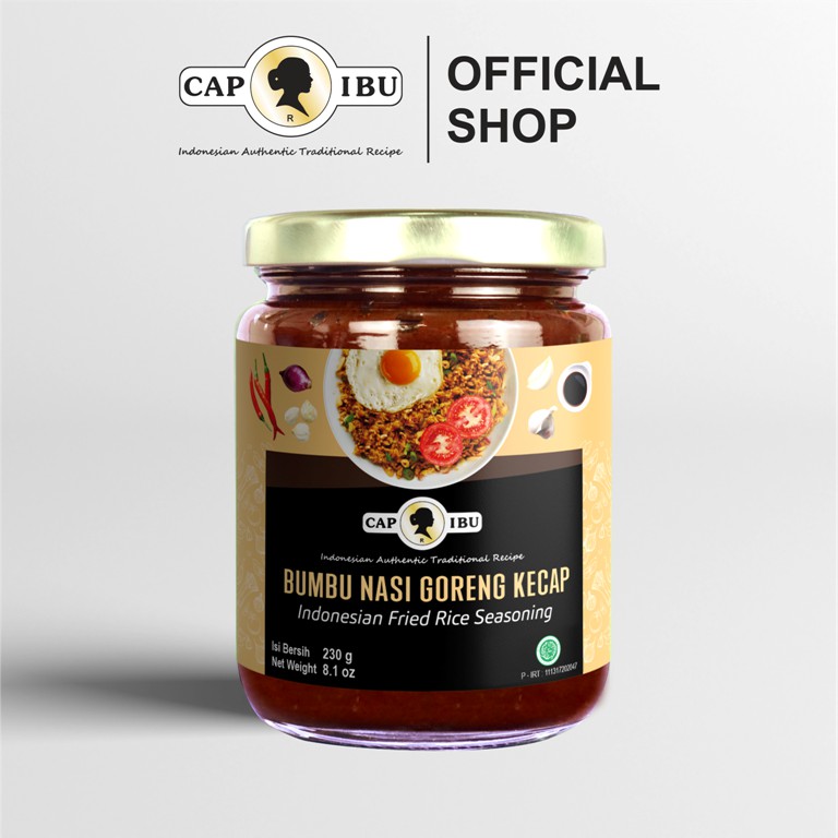 Cap Ibu Paket Bumbu Nasi Goreng All Variants Bawang Putih Cabai Hijau Kunyit Kecap [210gr x 4]