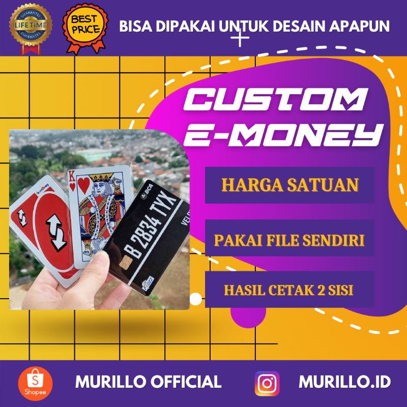 

Custom Emoney cetak 2 sisi