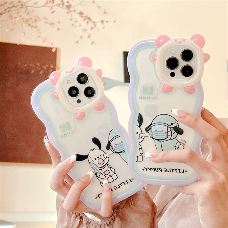 Casing iPhone 14 13 12 11 Pro Max X Xr Xs Max 7 8 6 6s Plus Motif Kartun Anjing Lucu