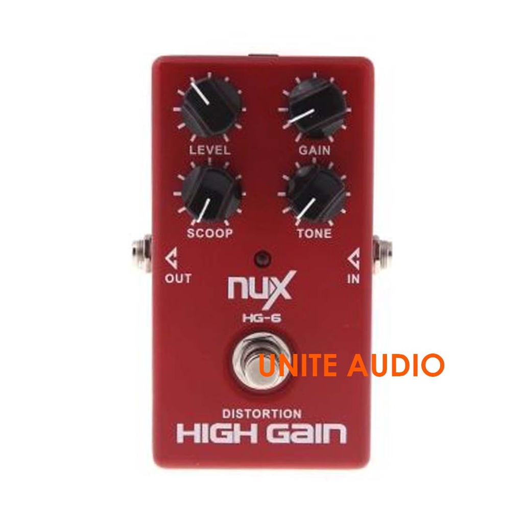 Efek Pedal NUX HG-6 Guitar Distortion High Gain Electric Effect Pedal NUX HG6