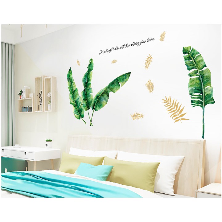 WALLSTICKER STIKER STICKER SETIKER DINDING JBTR DAUN PISANG D 203 STIKER DINDING TEMBOK WALLSTICKER WALLSTIKER WALLPAPER DEKOR DEKORASI RUMAH RUANG TAMU KELUARGA