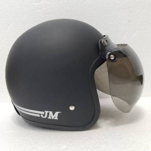 helm bogo dewasa warna  hitam  doff  Shopee Indonesia