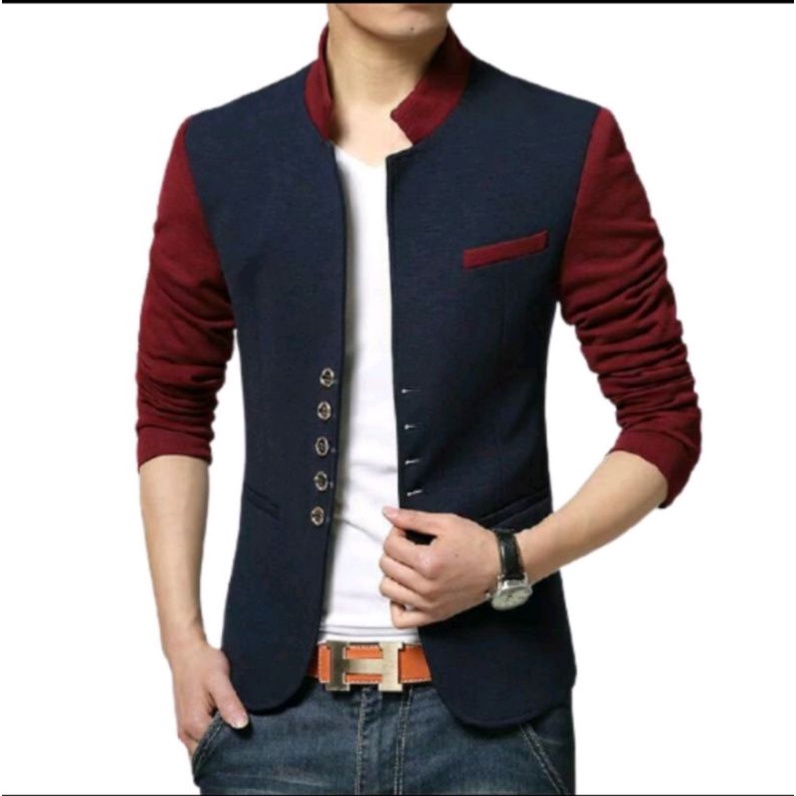 JAS RESMI/JAS PORMAL/JAS BLAZER SLIMPIT LIST PUTIH/BLAZER KOREA/BLAZER PRIA/BLAZER MURAH/BLAZER/JAS/