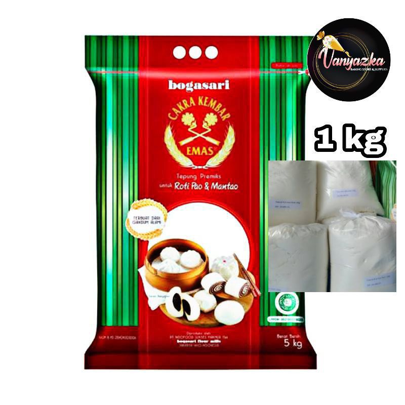 

Tepung Terigu Roti Pao&Mantao Cakra Kembar Emas 1kg