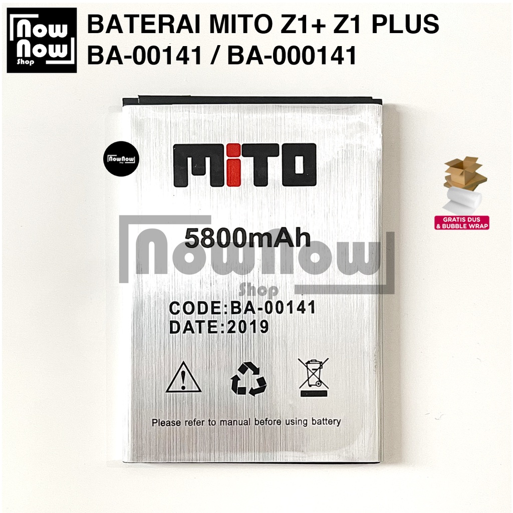 Baterai Mito Z1+ Z1 Plus BA-00141 BA-000141 Original Double Power Batre Batrai Battery HP BA00141 BA000141