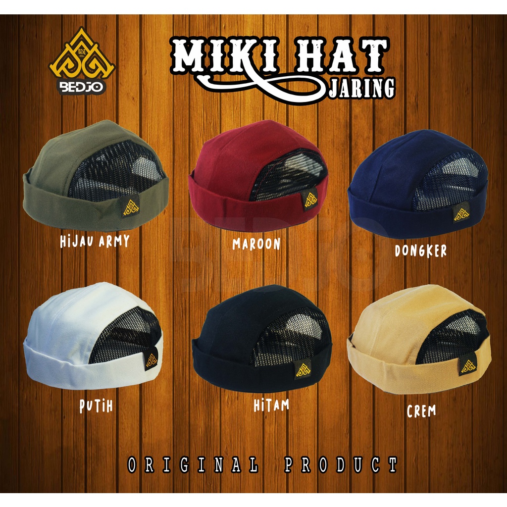 mikihat jaring/ mikihat/peci kekinian/peci uas/topi peci/topi hijrah