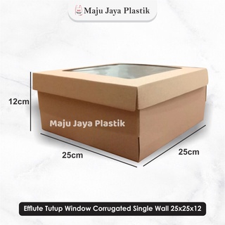 Jual Box Corrugated Window Isi 5pcs TEBAL/Eflute/ Dos 22x22x12/ Box ...