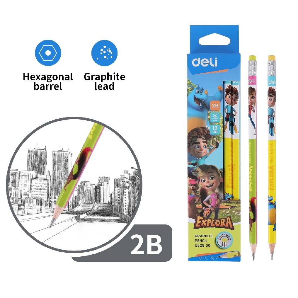 

Deli Explora Graphite Pencil U529 00 / Box