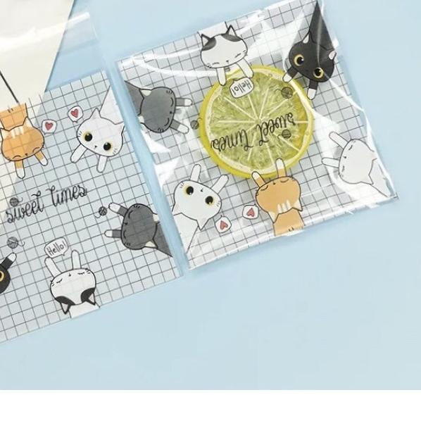 

☜ Plastik cookies opp 10x10 100pcs unyu unyu Plastik mooncake ♀